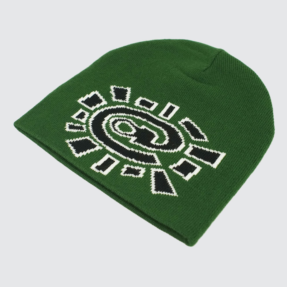 Always Do What You Should Do Reversible @Sun Skull Beanie Forest